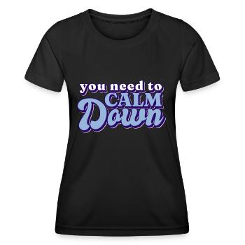 Chemise de Pâques Mignon Chick Dig Me - T-shirt sport Femme - noir - Devant - AI Model Female 172 light (172cm)