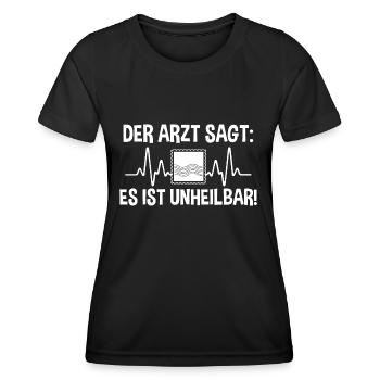 Philatelie Briefmarkensammlung Briefmarkensammler - Frauen Funktions-T-Shirt - Schwarz - Vorne - AI Model Female 172 light (172cm)