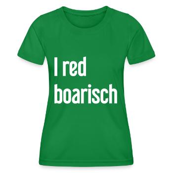 I red boarisch - Frauen Funktions-T-Shirt - Kelly Green - Vorne - AI Model Female 172 dark (172cm)