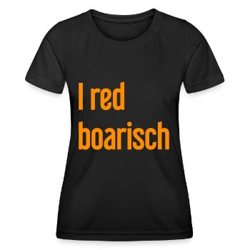 I red boarisch - Frauen Funktions-T-Shirt - Schwarz - Vorne - AI Model Female 172 light (172cm)