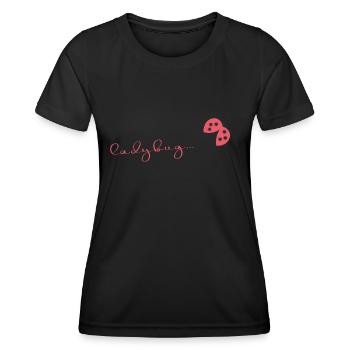 Marienkäfer - Frauen Funktions-T-Shirt - Schwarz - Vorne - AI Model Female 172 light (172cm)
