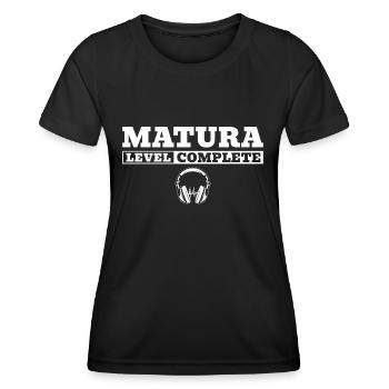 Abitur Abschluss Bestandenes Matura - Frauen Funktions-T-Shirt - Schwarz - Vorne - AI Model Female 172 light (172cm)