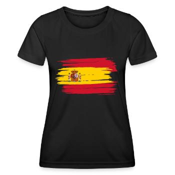 Face mask mask Spain - Women's Functional T-Shirt - black - Front - AI Model Female 172 light (172cm)