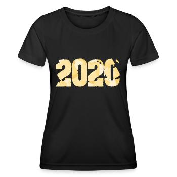 2020 - Frauen Funktions-T-Shirt - Schwarz - Vorne - AI Model Female 172 light (172cm)