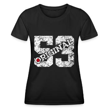 72ND BIRTHDAY 72 YEARS ORIGINAL 1953 - Women's Functional T-Shirt - black - Front - AI Model Female 172 light (172cm)