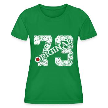 53RD BIRTHDAY 53 YEARS ORIGINAL 1973 - Women's Functional T-Shirt - kelly green - Front - AI Model Female 172 dark (172cm)