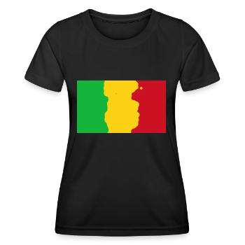 Mali - T-shirt sport Femme - noir - Devant - AI Model Female 172 light (172cm)