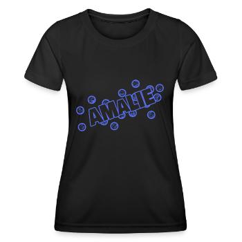 Chère Amalie, - T-shirt sport Femme - noir - Devant - AI Model Female 172 light (172cm)