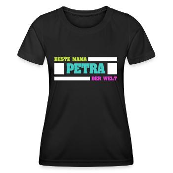 Mutter Petra - Frauen Funktions-T-Shirt - Schwarz - Vorne - AI Model Female 172 light (172cm)