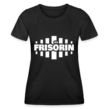 Coiffeur - T-shirt sport Femme - noir - Devant - AI Model Female 172 light (172cm)