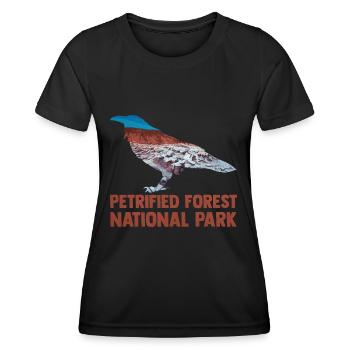 USA Amerika Nationalpark - Frauen Funktions-T-Shirt - Schwarz - Vorne - AI Model Female 172 light (172cm)