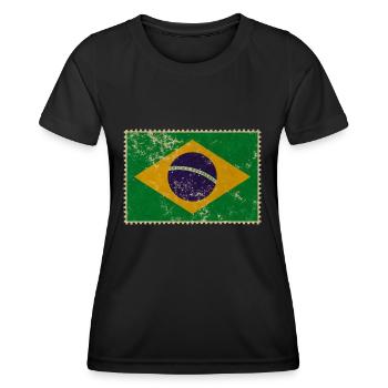 Brazil - Women's Functional T-Shirt - black - Front - AI Model Female 172 light (172cm)