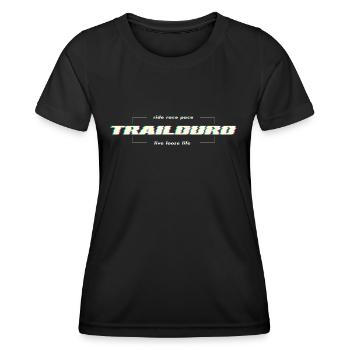 trailduro clitched - T-shirt sport Femme - noir - Devant - AI Model Female 172 light (172cm)