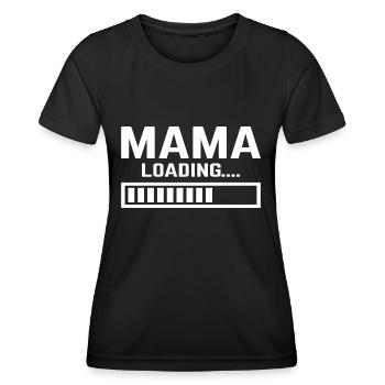 Maman charge maman maman - T-shirt sport Femme - noir - Devant - AI Model Female 172 light (172cm)