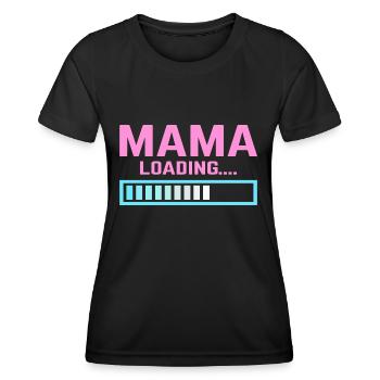 Maman charge maman maman - T-shirt sport Femme - noir - Devant - AI Model Female 172 light (172cm)