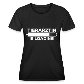 Tierärztin Spruch Job Lustiges Tierärztin Geschenk - Frauen Funktions-T-Shirt - Schwarz - Vorne - AI Model Female 172 light (172cm)
