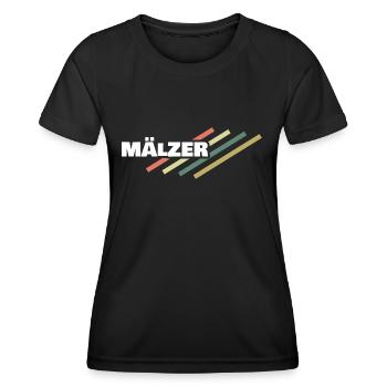 Arbeitsplatz Mälzer - Frauen Funktions-T-Shirt - Schwarz - Vorne - AI Model Female 172 light (172cm)