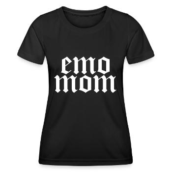 Emo Mom - Unique Gift - Emo Mom - Women's Functional T-Shirt - black - Front - AI Model Female 172 light (172cm)
