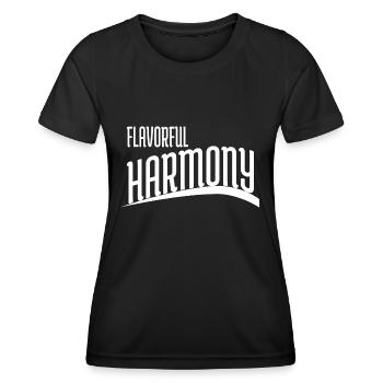 Exploration culinaire de l’unité partagée - T-shirt sport Femme - noir - Devant - AI Model Female 172 light (172cm)
