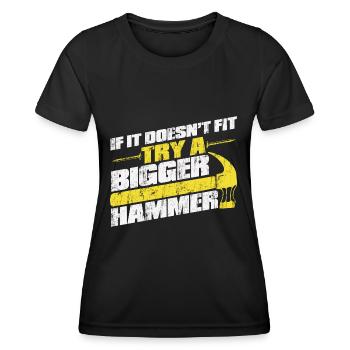 Menuisier menuisier menuisier - T-shirt sport Femme - noir - Devant - AI Model Female 172 light (172cm)