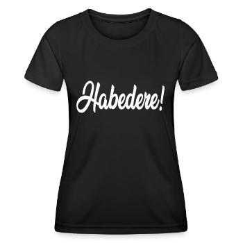 Habedere - Frauen Funktions-T-Shirt - Schwarz - Vorne - AI Model Female 172 light (172cm)