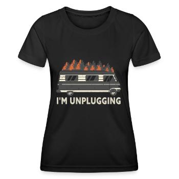 Caravan Motorhome Caravan Camper - Women's Functional T-Shirt - black - Front - AI Model Female 172 light (172cm)
