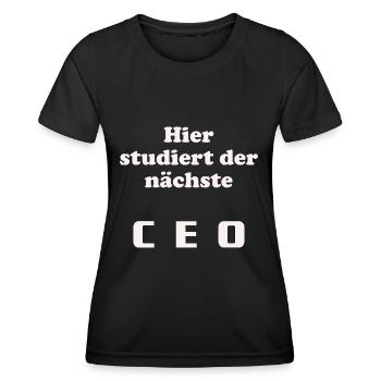 Next CEO - Chef - Frauen Funktions-T-Shirt - Schwarz - Vorne - AI Model Female 172 light (172cm)