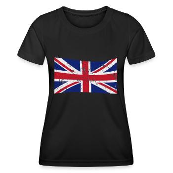 Royaume-Uni - T-shirt sport Femme - noir - Devant - AI Model Female 172 light (172cm)