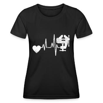 Schreiner Tischler Hobel Handwerker Schreinerei - Frauen Funktions-T-Shirt - Schwarz - Vorne - AI Model Female 172 light (172cm)