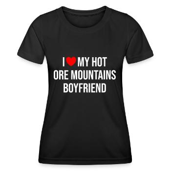Erzgebirge Freund Beziehung Liebe - Frauen Funktions-T-Shirt - Schwarz - Vorne - AI Model Female 172 light (172cm)