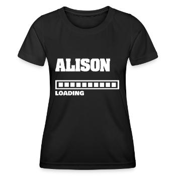 Bébé Alison - T-shirt sport Femme - noir - Devant - AI Model Female 172 light (172cm)