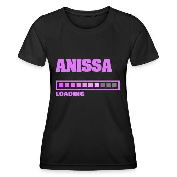 Bébé Anissa - T-shirt sport Femme - noir - Devant - AI Model Female 172 light (172cm)
