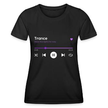 Trance - Frauen Funktions-T-Shirt - Schwarz - Vorne - AI Model Female 172 light (172cm)