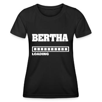 Cadeau pour Bertha - T-shirt sport Femme - noir - Devant - AI Model Female 172 light (172cm)