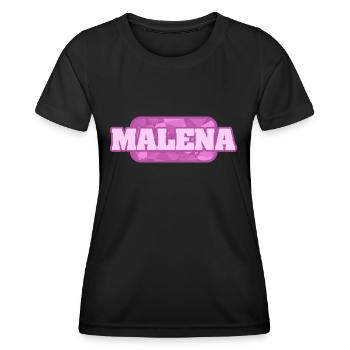Malena Santé & Médical - T-shirt sport Femme - noir - Devant - AI Model Female 172 light (172cm)