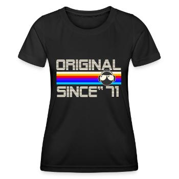 Seit 71 - Frauen Funktions-T-Shirt - Schwarz - Vorne - AI Model Female 172 light (172cm)
