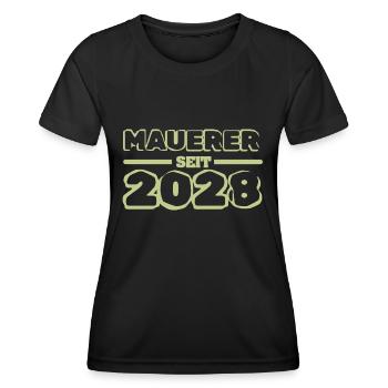 2028 - T-shirt sport Femme - noir - Devant - AI Model Female 172 light (172cm)
