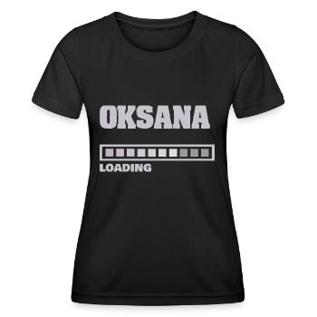 Oksana - T-shirt sport Femme - noir - Devant - AI Model Female 172 light (172cm)