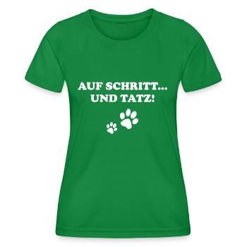 Auf Schritt Und Tatz - Frauen Funktions-T-Shirt - Kelly Green - Vorne - AI Model Female 172 dark (172cm)