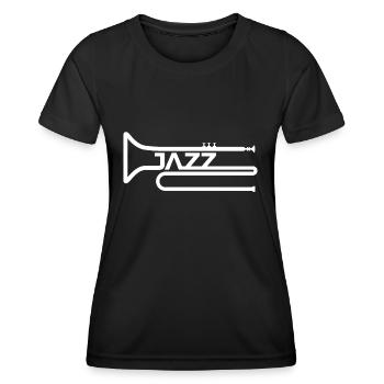 Jazz - Frauen Funktions-T-Shirt - Schwarz - Vorne - AI Model Female 172 light (172cm)