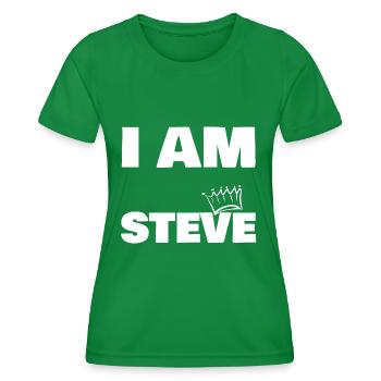 König Steve Name - Frauen Funktions-T-Shirt - Kelly Green - Vorne - AI Model Female 172 dark (172cm)