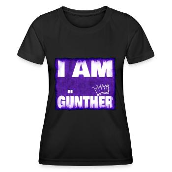 Nom du roi Günther - T-shirt sport Femme - noir - Devant - AI Model Female 172 light (172cm)