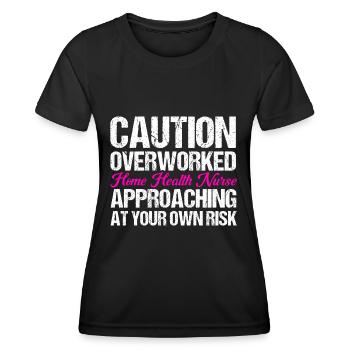 Health Assistance Home Nursing Nurse - Women's Functional T-Shirt - black - Front - AI Model Female 172 light (172cm)