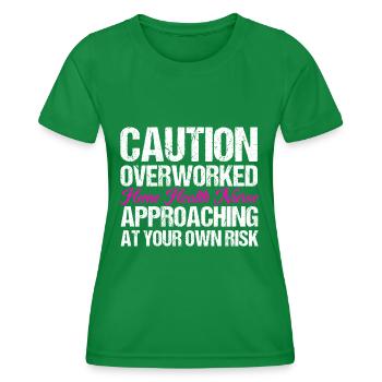 Health Assistance Home Nursing Nurse - Women's Functional T-Shirt - kelly green - Front - AI Model Female 172 dark (172cm)