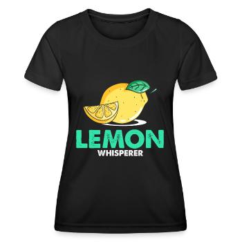 Lemonade Zitrone Limonade Limonaden Stand Design - Frauen Funktions-T-Shirt - Schwarz - Vorne - AI Model Female 172 light (172cm)