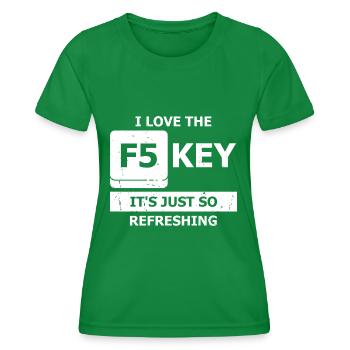 Conception de cybersécurité pour la sécurité informatique et les pirates informatiques - T-shirt sport Femme - vert - Devant - AI Model Female 172 dark (172cm)