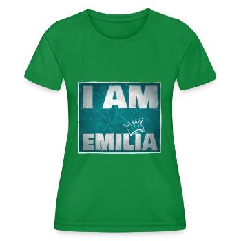 King Emilia Name - Women's Functional T-Shirt - kelly green - Front - AI Model Female 172 dark (172cm)