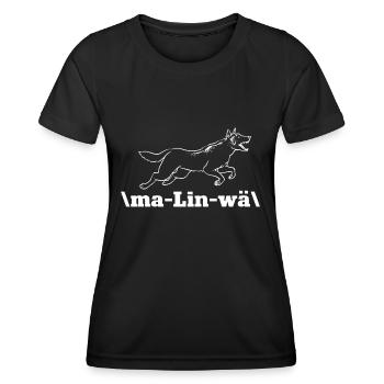 Malinois Belgian Shepherd Mechelaar Dog - Women's Functional T-Shirt - black - Front - AI Model Female 172 light (172cm)