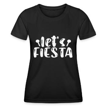 Allons Fiesta - T-shirt sport Femme - noir - Devant - AI Model Female 172 light (172cm)