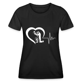 Paintball Airsoft - T-shirt sport Femme - noir - Devant - AI Model Female 172 light (172cm)